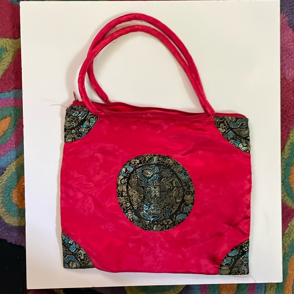 Red Silk Chinese Purse